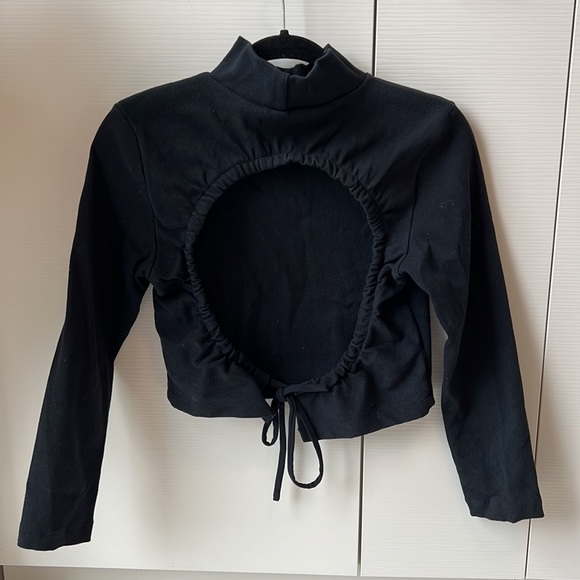 Oak + Fort Open Back Turtleneck - Picture 2 of 3